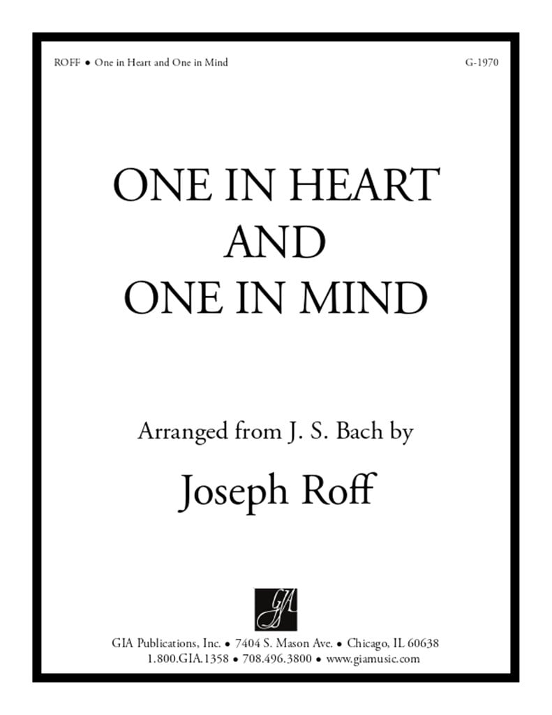 One in Heart and One in Mind